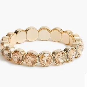 NWT J. Crew Crystal gem bracelet